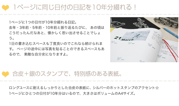 10年日記 ディズニー